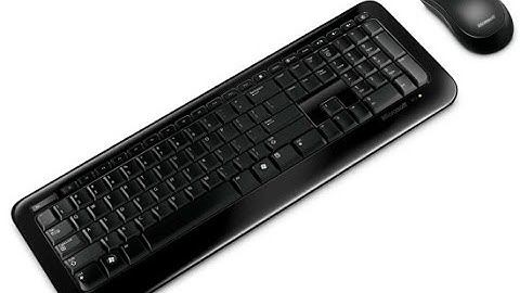 Microsoft 800 wireless keyboard and mouse unboxing