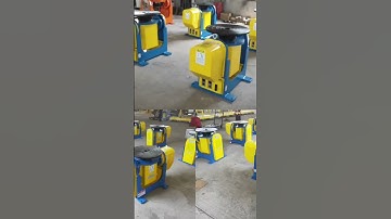 Our designed and produced 800KG payload dual-axis P-type positioner, supporting FANUC welding robots