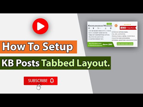 Tabbed Layout | BWL Knowledge Base Manager | WordPress Plugin | CodeCanYon
