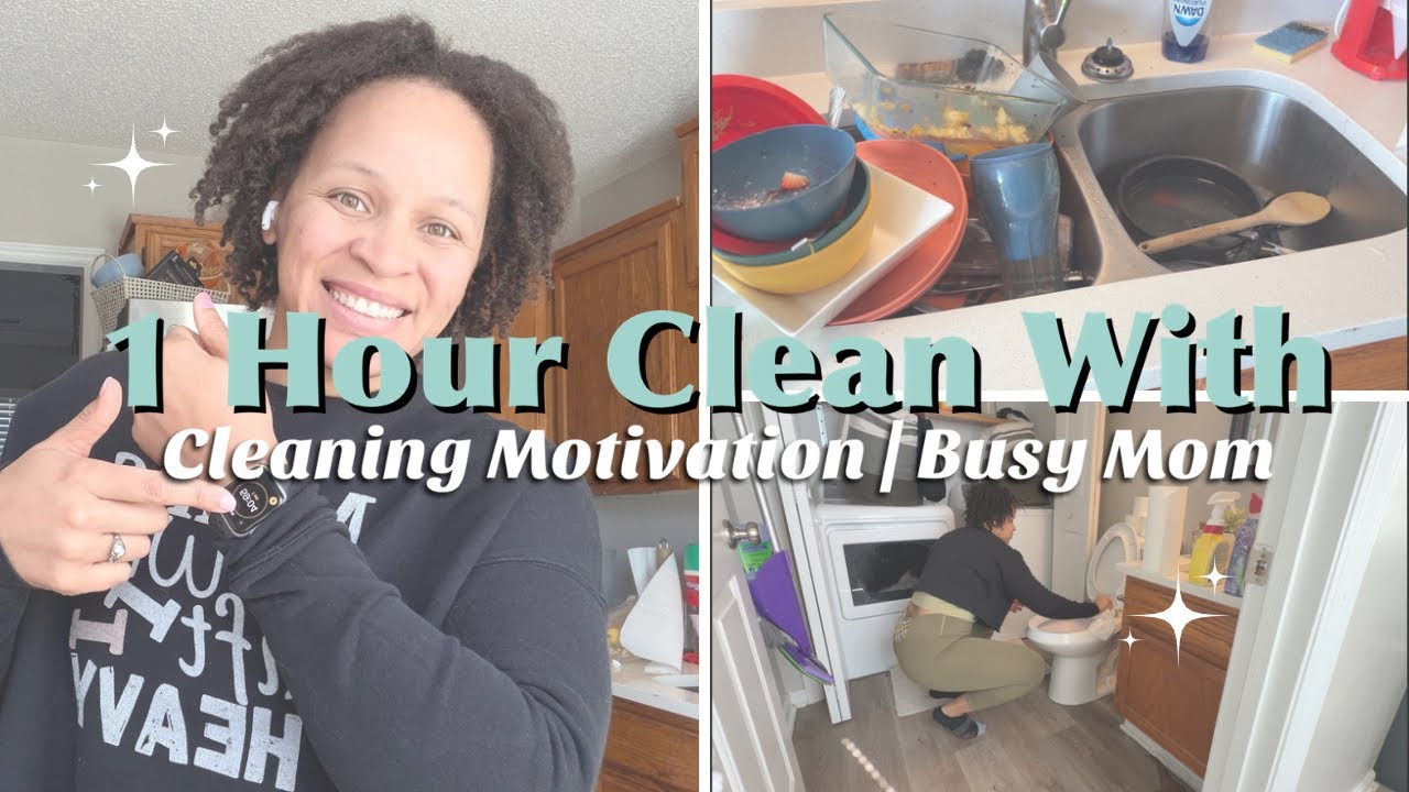 ⏰1 Hour Speed Clean | Realistic Cleaning Motivation for Busy Mom