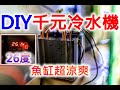 DIY 冷水機 | 小魚缸的夏天依然涼爽 | 致冷晶片冷水機 | HOW TO build a peltier cooler for nano aquarium