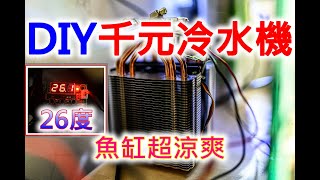 DIY 冷水機| 小魚缸的夏天依然涼爽| 致冷晶片冷水機| HOW TO ... 