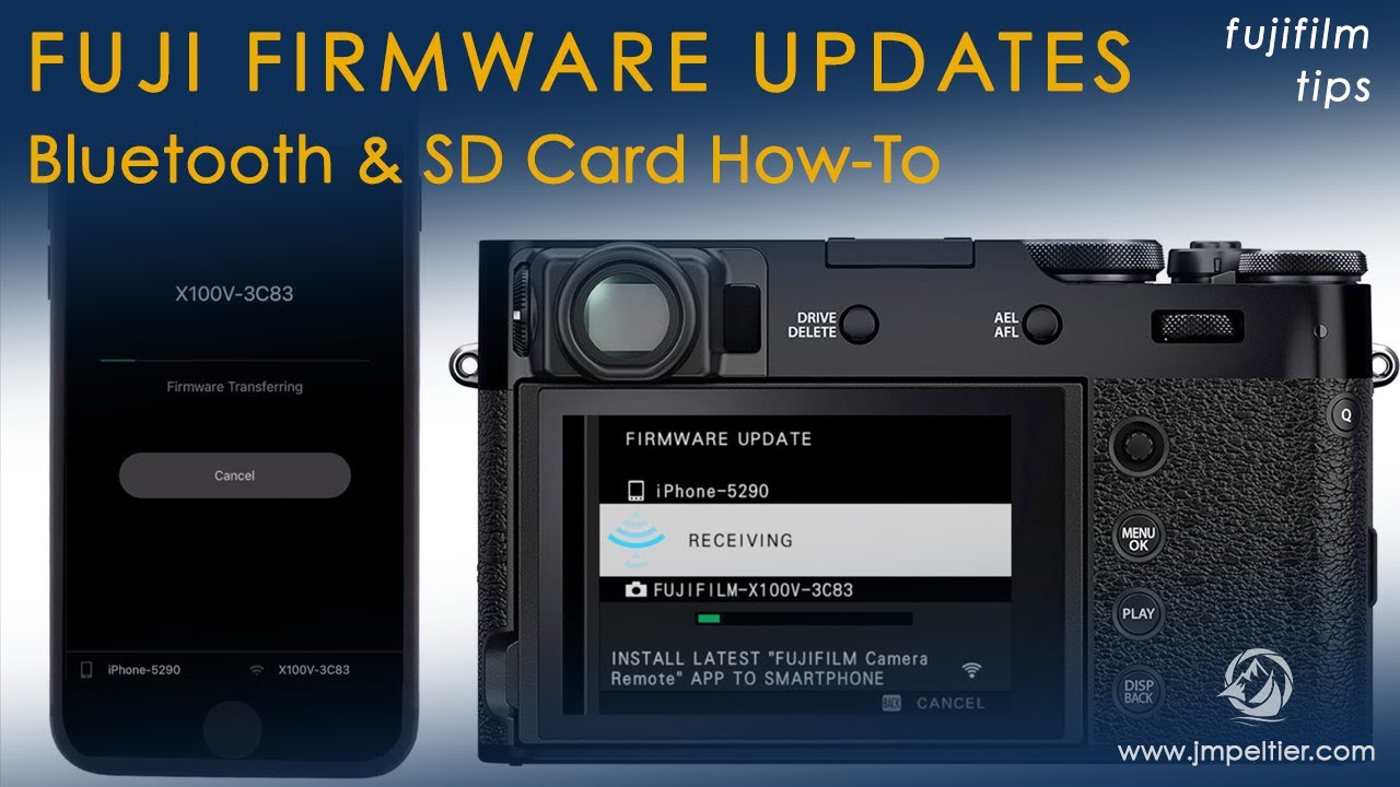 how to install firmware updates on fujifilm cameras youtube