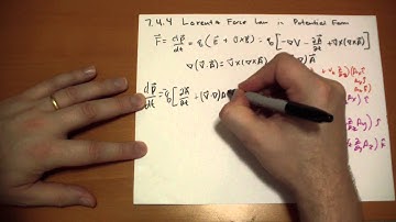 7.4.4 Lorentz Force Law in Potential Form
