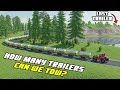 HOW MANY TRAILERS CAN WE TOW? NEW RECORD? - Farming Simulator 22