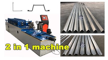 Double in one roll forming machine | omega roll forming machine | angel bead roll forming machine