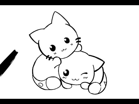 Comment Dessiner Des Chats Kawaii Youtube