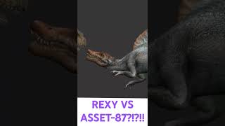 Text vs Asset-87[Jurassic park/world] #dinosaur #dinofights #prisma3d #animation