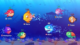 Eat Fish IO Number Master gameplay💜Eating fishes game |2023| screenshot 4