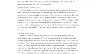 Mark  ESV Bible audio with Text