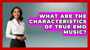 What Are The Characteristics Of True Emo Music? - Alt Scene Guru