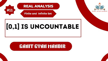 [ 0,1] is uncountable | Closed interval [0,1] is uncountable set