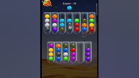 Golden Bubble Sort Expert Level 75 (gameplay walkthrough)