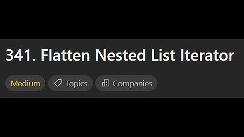 [Leetcode Daily Oct 20] 341. Flatten Nested List Iterator (Python 中文解說)
