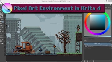 Pixel Art Post Apocalypse Environment Painting For Scatteria