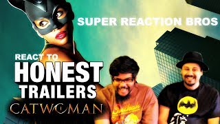 SUPER REACTION BROS REACT \& REVIEW Honest Trailers Catwoman!!!!