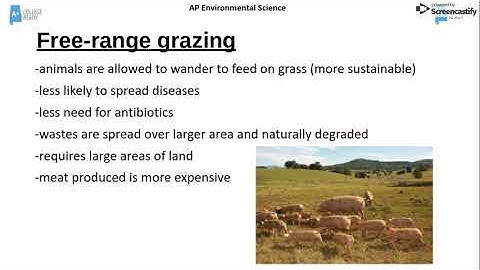 AP Environmental Science Meat Production Methods