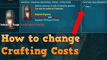 How to Change the Crafting Costs of items on your server | Crafting Cost guide Ark Survival Evolved