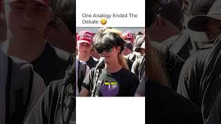 One Analogy Ended The Debate 💀 @RealCharlieKirk #shorts
