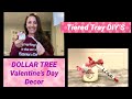 CUTEST & EASIEST TIERED TRAY DECOR | All Dollar Tree Items! Valentine’s Day Decor ❤️