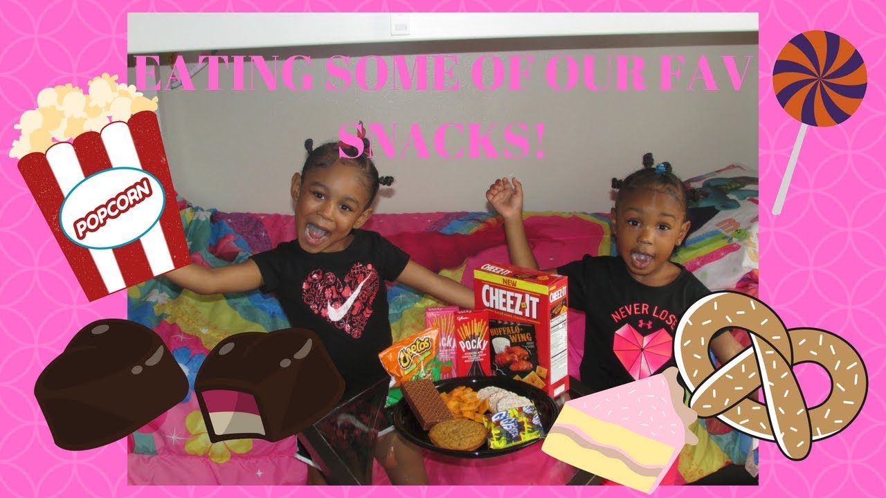 EATING SOME OF OUR FAVORITE SNACKS - YouTube