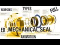 Mechanical seal working animation types of mechanical seal