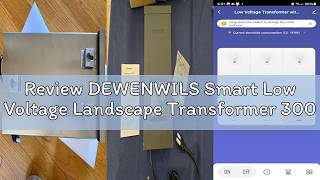 Review DEWENWILS Smart Low Voltage Landscape Transformer 300W, 3 Independent Outputs, 120V AC to 12V
