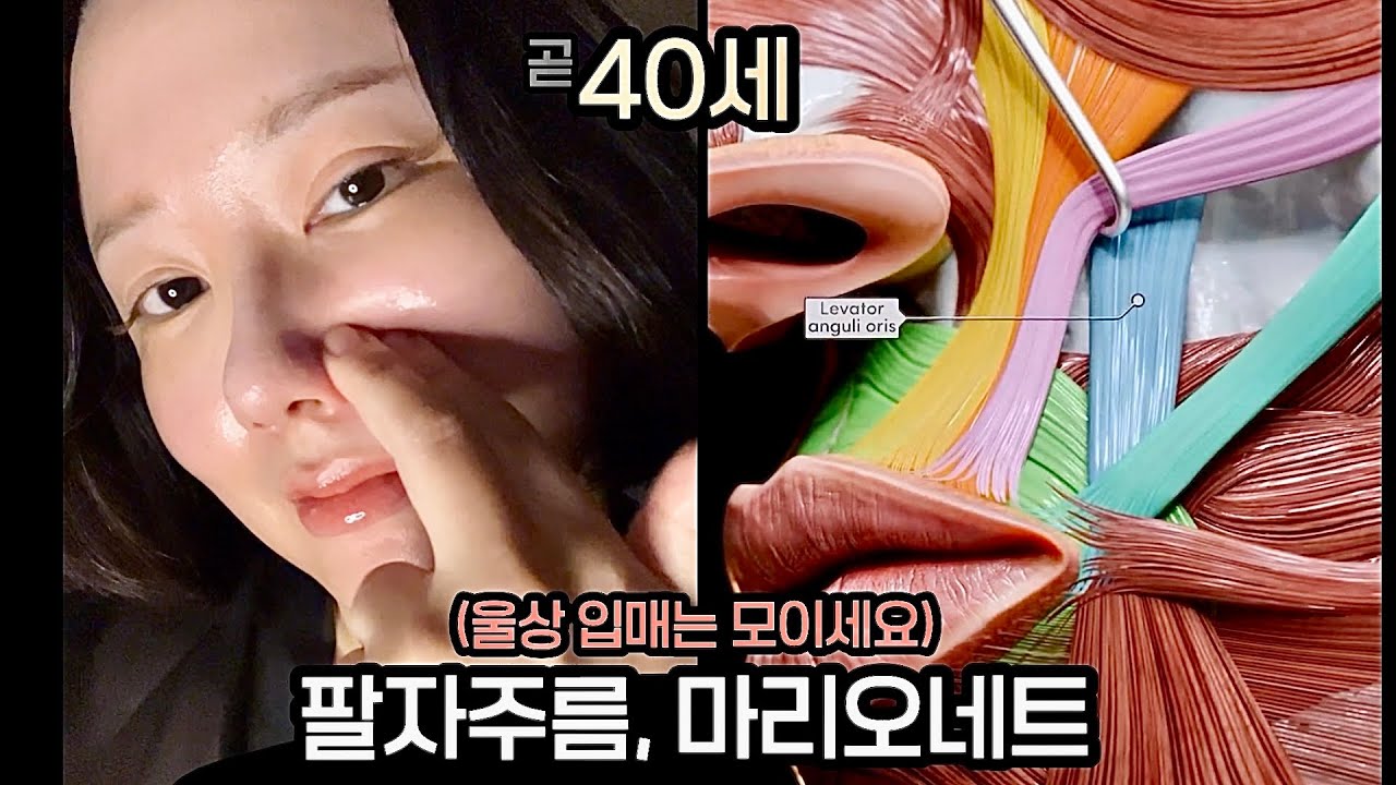 🌎CC) 처진입매 + 팔자주름, 마리오네트 sagging  mouth exercise