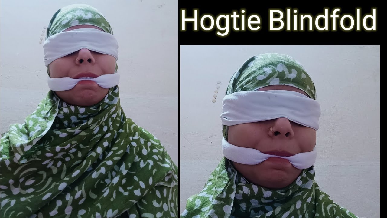 Hogtie Blindfold Challenge 😍 part -1 