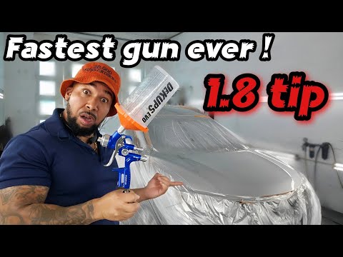 Better than the Luma 1.5 clear coat gun! Toooo fast. Important settings to prevent runs and solvent 