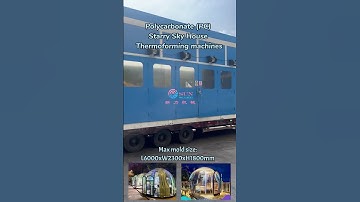 Polycarbonate (PC) Starry Sky House Thermoforming machines#thermoforming #machine #house