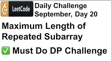 ✅ Maximum Length of Repeated Subarray | Leetcode Daily Challenge | Leetcode solutions | C++ | Coding