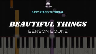 Beautiful Things (Benson Boone) | EASY Piano Tutorial by ST