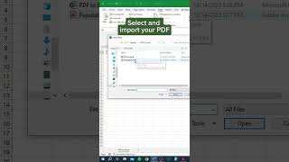 Convert PDF to EXCEL #windows10 screenshot 1