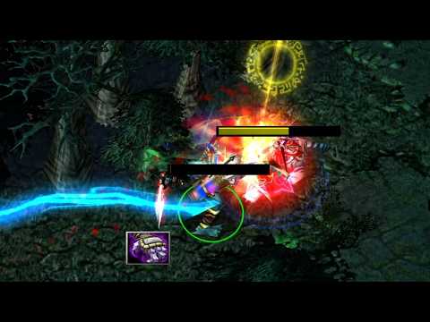 DOTA HUSKAR 1 HP KILLING EVERYONE! (RAMBO STYLE)