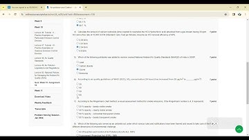 #Air pollution and control# week# 10 #nptel #assignment #answers #Jan-Apr# 2024