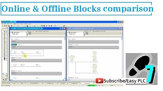 How to Compare Online and Offline Programming Blocks  Simatic Manager PLC Training for Beginners