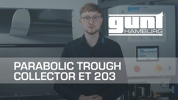 ET 203 Parabolic trough collector with astronomical and sensor-based sun tracking