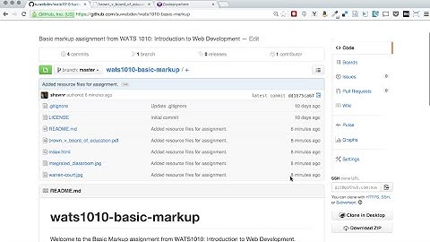 WATS1010: Basic Markup Assignment Demo
