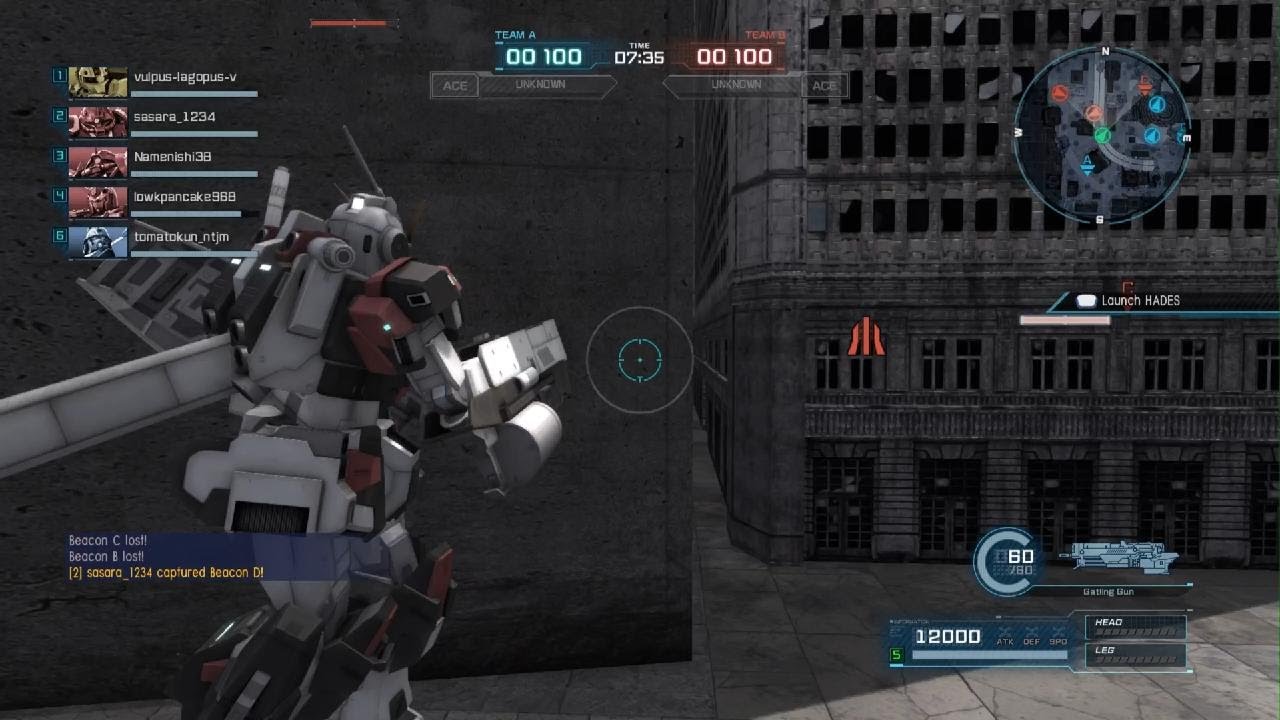 MOBILE SUIT GUNDAM BATTLE OPERATION 2 - Pale Rider Cavalry (6v6 Ace Match)