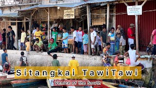 Sitangkai Tawi-Tawi Island - a city walking tour floating Public market #tawitawi #tausog #badjao