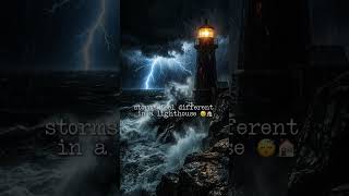 Storms feel different in a lighthouse 😴🏠