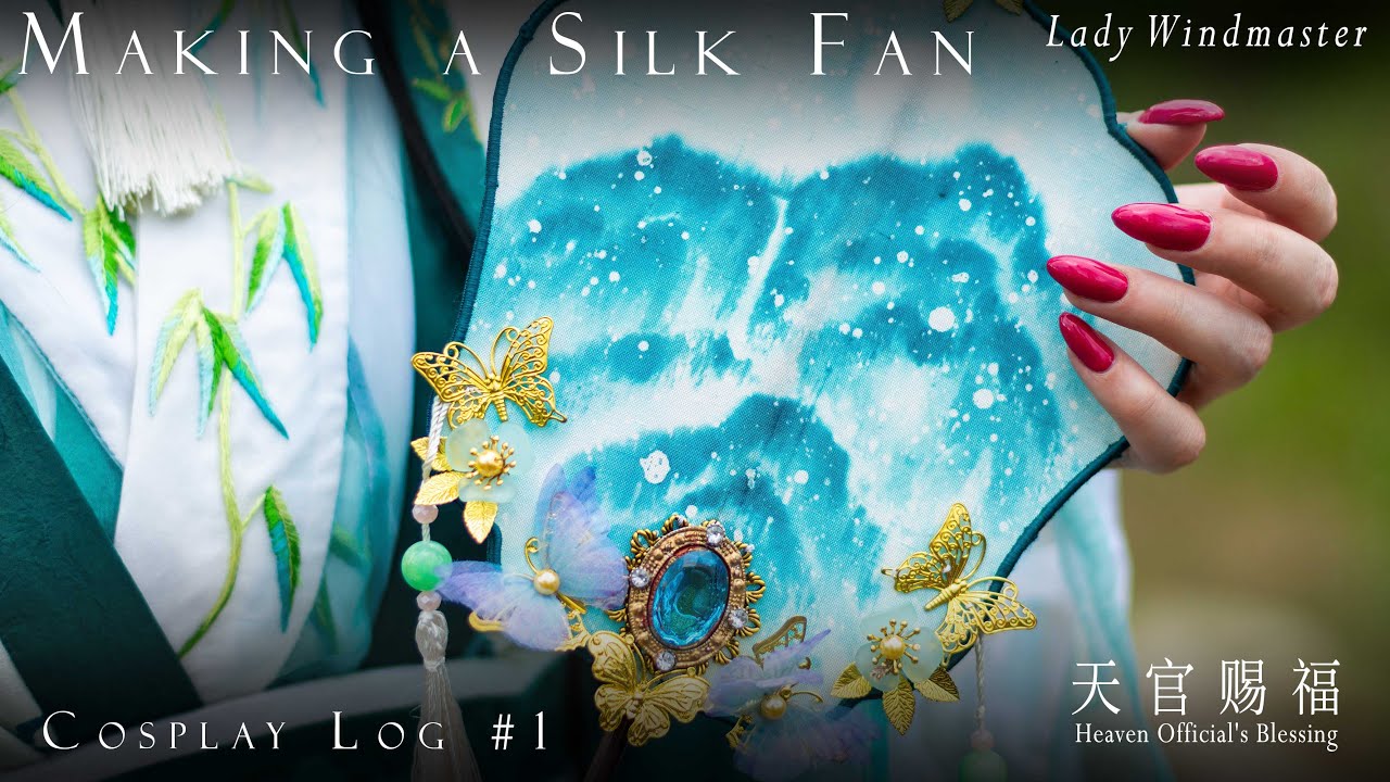Silk Painting a Hand Fan || Lady Windmaster Part 8 || Crafting ASMR