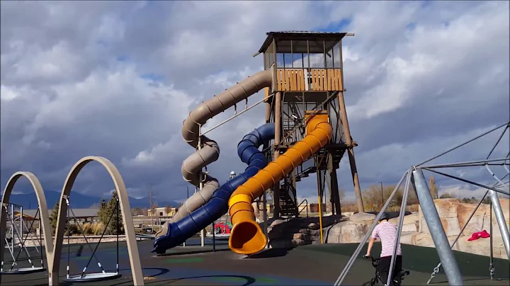 Cool New Playground WithThree-Story Slide Kids Exp...