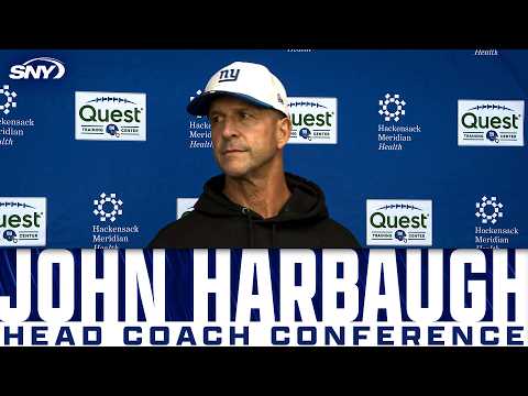 John Harbaugh on the NFC East, Malik Nabers’ status and Commanders prep