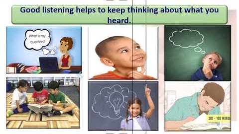 Std 5th English Be a good listener