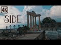 ANTALYA SIDE WALKING TOUR 4K | Walking in an Ancient City | Turkey travel guide 2021