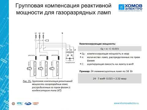 Компенсация реактивной мощности. Практические примеры.