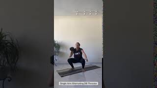 SINGLE DUMBBELL ALTERNATING DUMBBELL THRUSTER