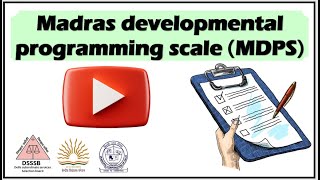 Mdps assessment tool | क्या है History | Pyq | uses | Description|#mdps #mdpschecklist #disability